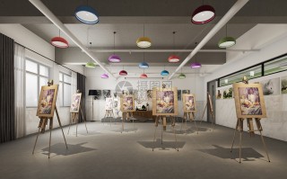 画室短视频模板制作 综合素材分享—画室装饰墙绘素材-学校环创文化绘画
