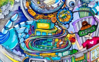 房子科技创意画，科技房子画画
